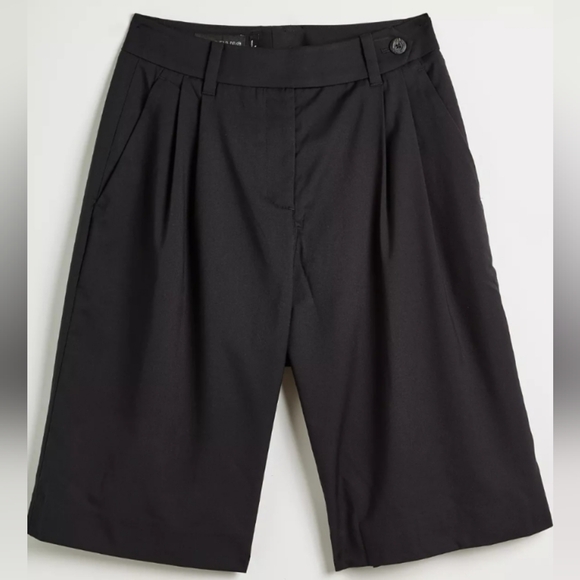 WILDFANG The Empower Wide Leg Short Black Plus Size 22W - Picture 3 of 12